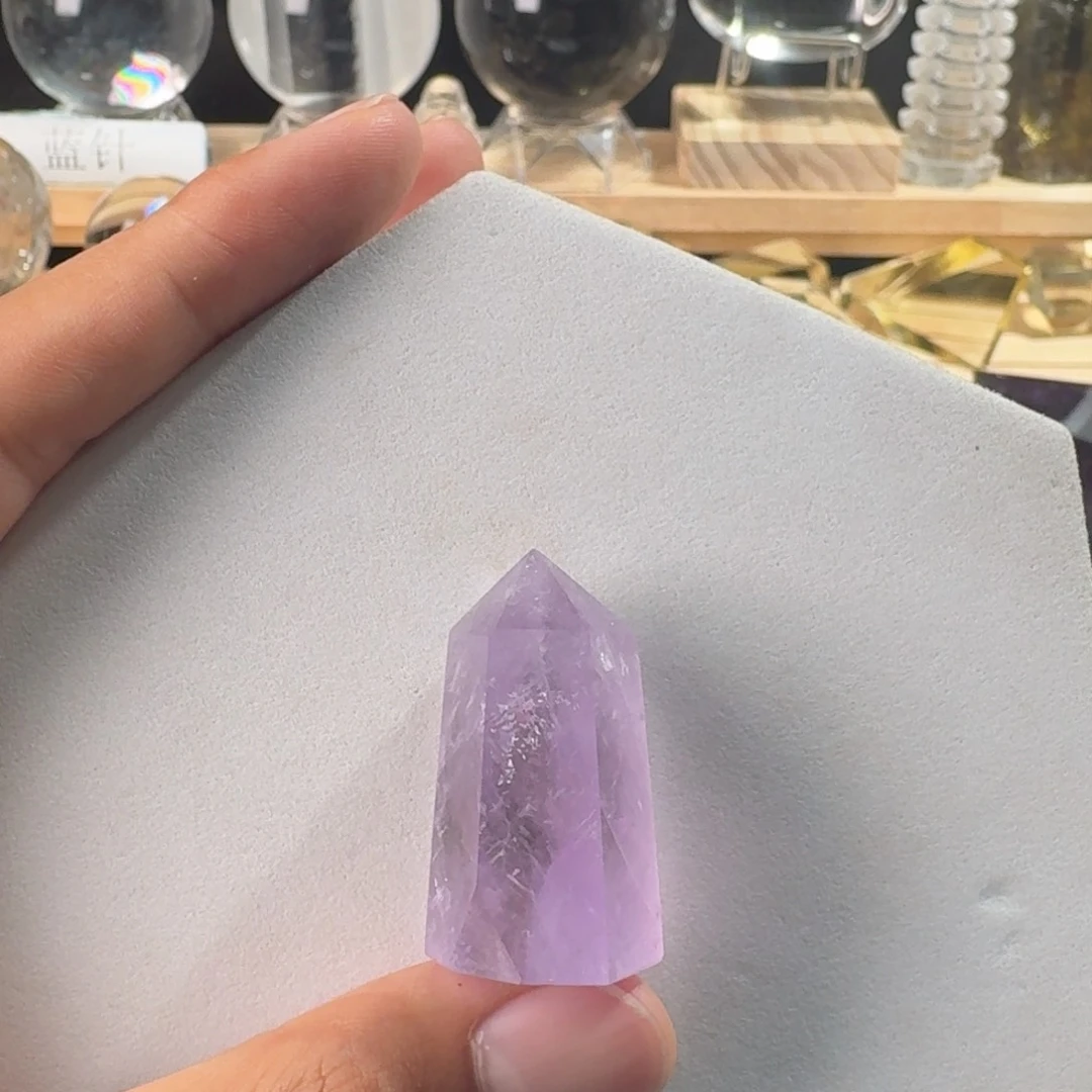 水晶珠宝半成品未镶嵌紫晶