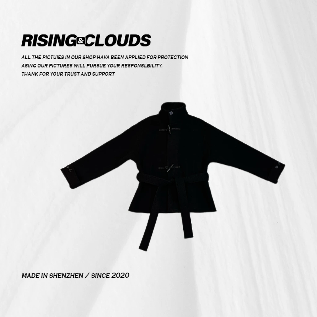 【小法】保暖舒适冬季100羊毛中长款大衣外套120604GT