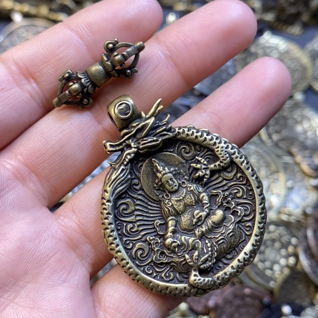 藏式黄财神牌子搭配