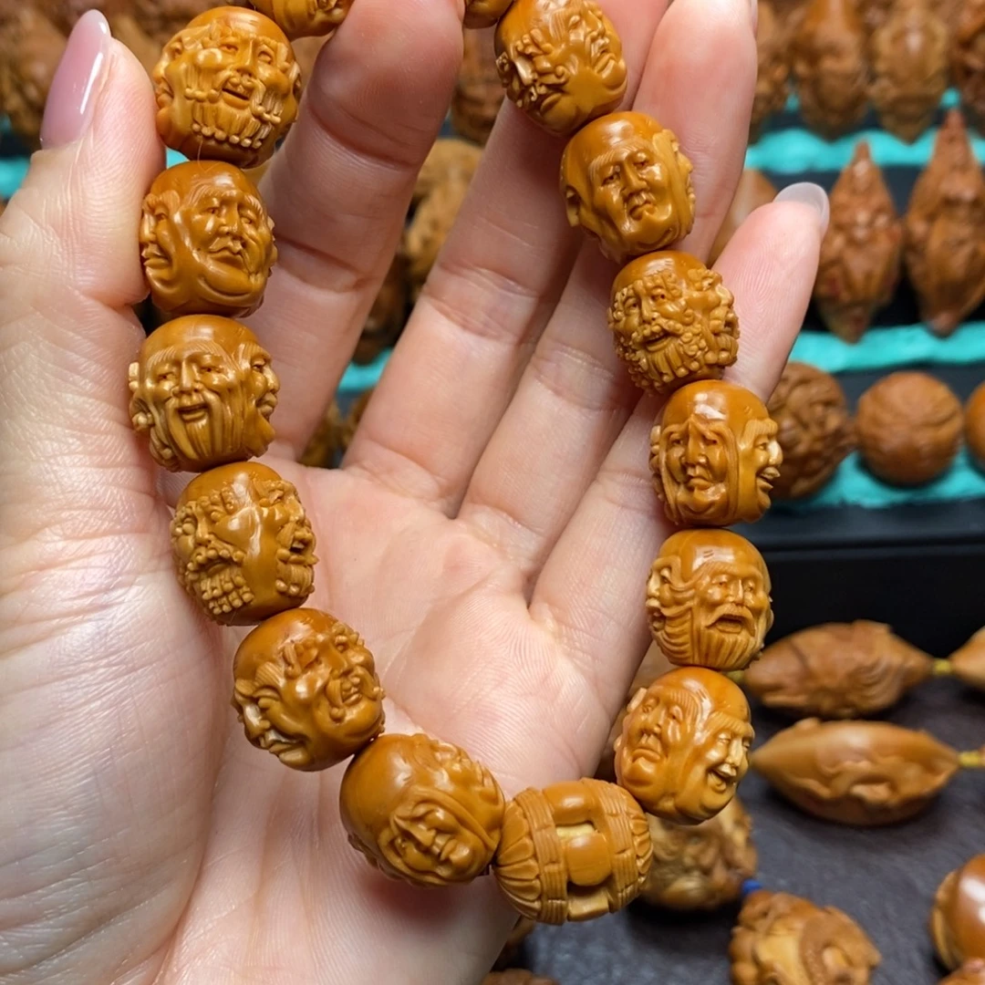 压***力橄榄核手串/手链罗汉