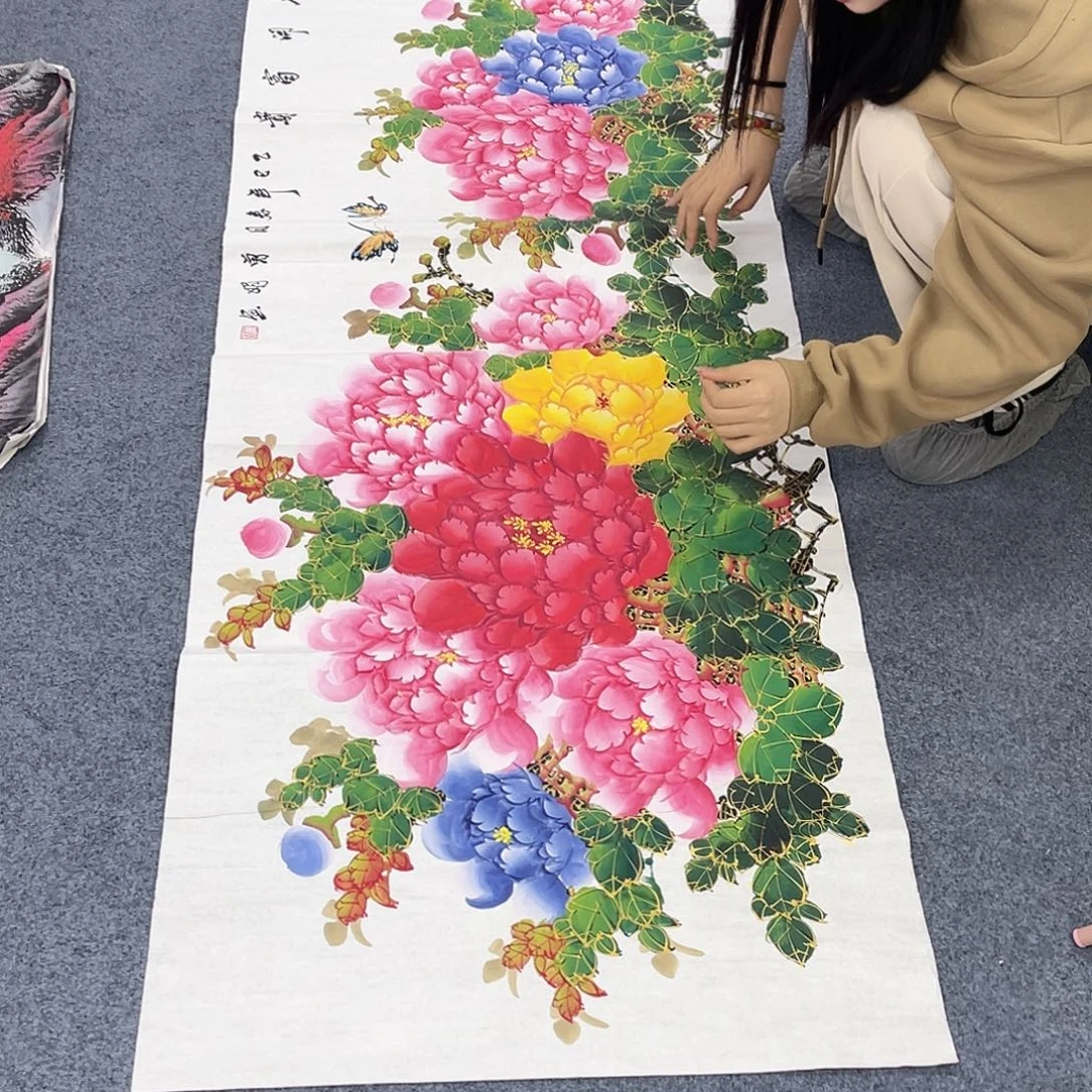 国画作品小姐姐放漏…