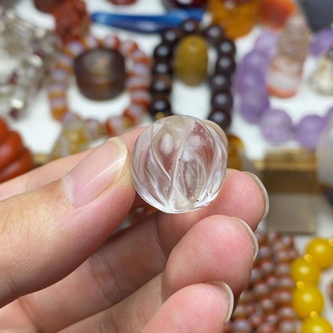玛瑙/玉髓颈饰未镶嵌水晶