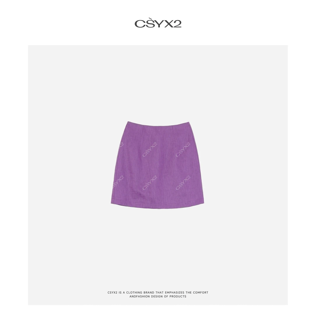 CsyX2-2025S/S 早秋新款 “清甜一夏”A字半身裙CZ5CS018