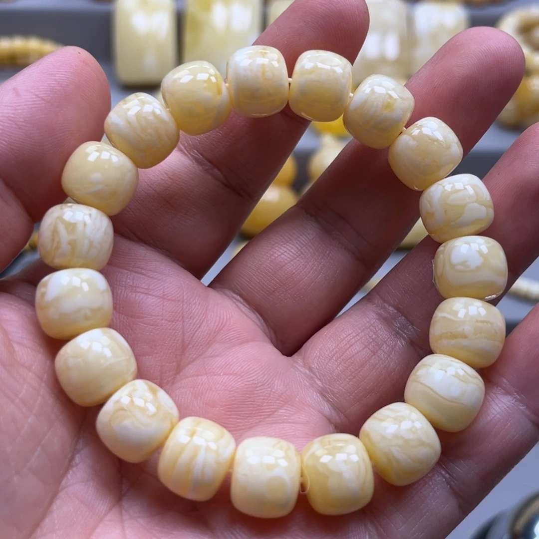 琥珀未镶嵌手链手串