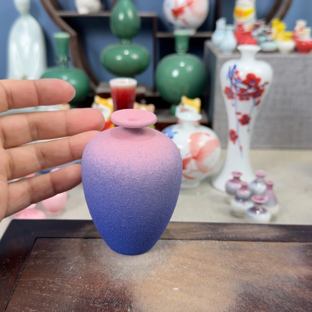 陶瓷手工小花器摆件