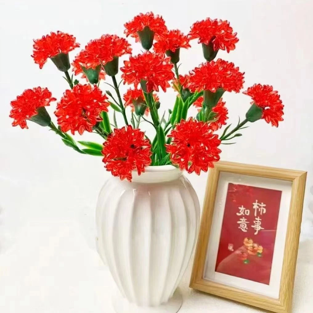 康乃馨手工diy材料包家居花艺装饰教师节礼物