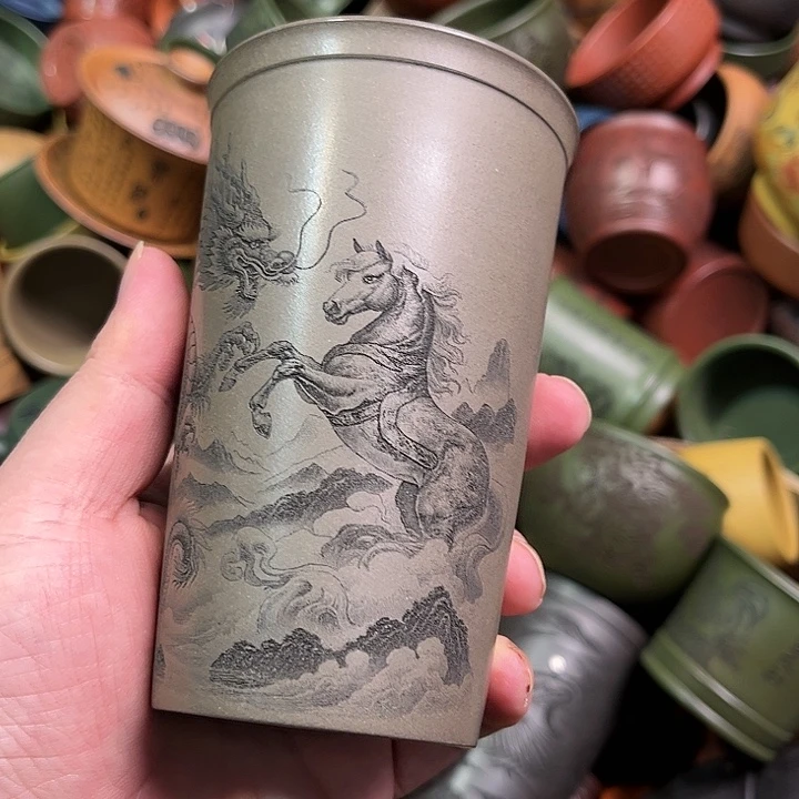 紫砂茶杯全手工紫砂主人杯