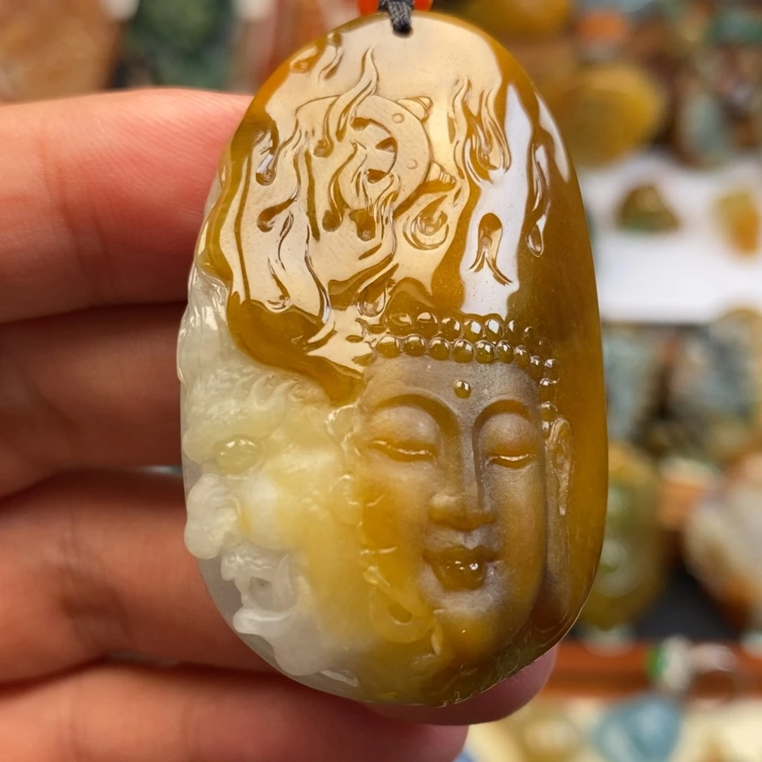 颈饰未镶嵌翡翠缅甸天然翡翠一念