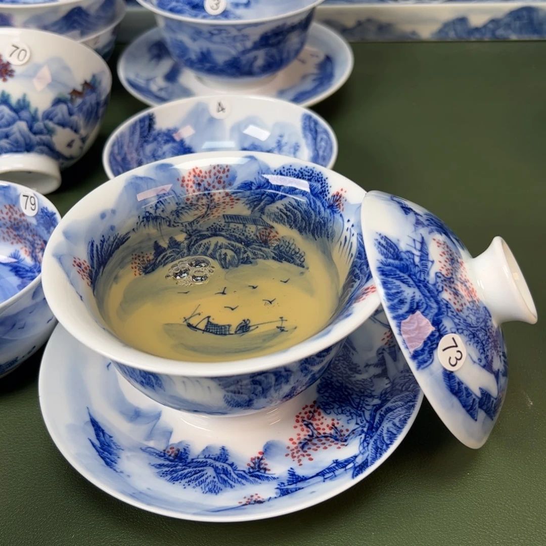 木木景德镇纯手工纯手绘茶具73
