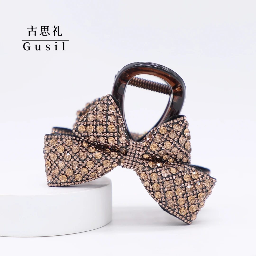 G435【如意】古思礼高级感蝴蝶结显气质抓夹GS7043