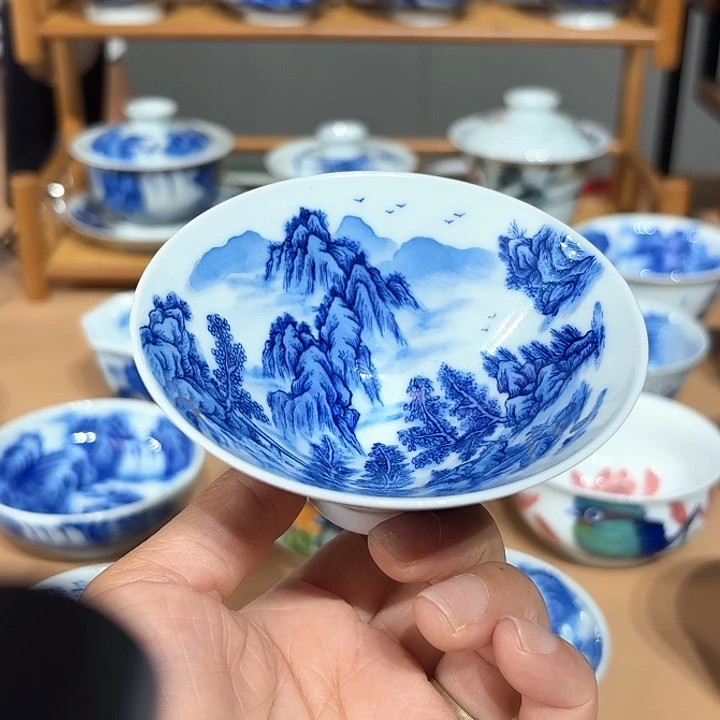 景德镇纯手工手绘斗立杯