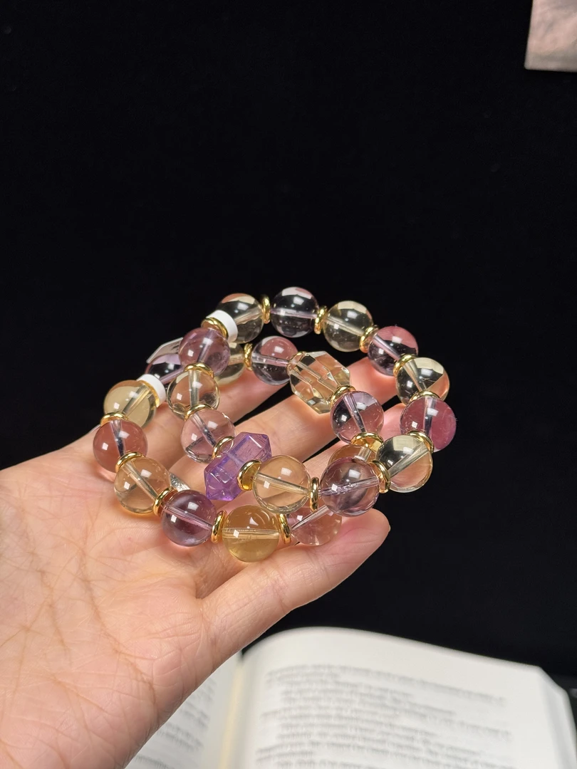 【富丽堂皇】沐槿集天然晶石手串链接（直播间专属链接）拍6单