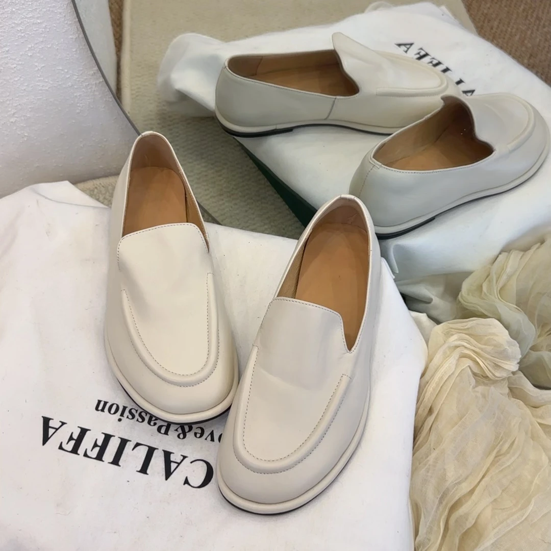 【王二今】羊皮/2.5CM/软底随性松弛慵懒休闲显瘦超软乐福单鞋