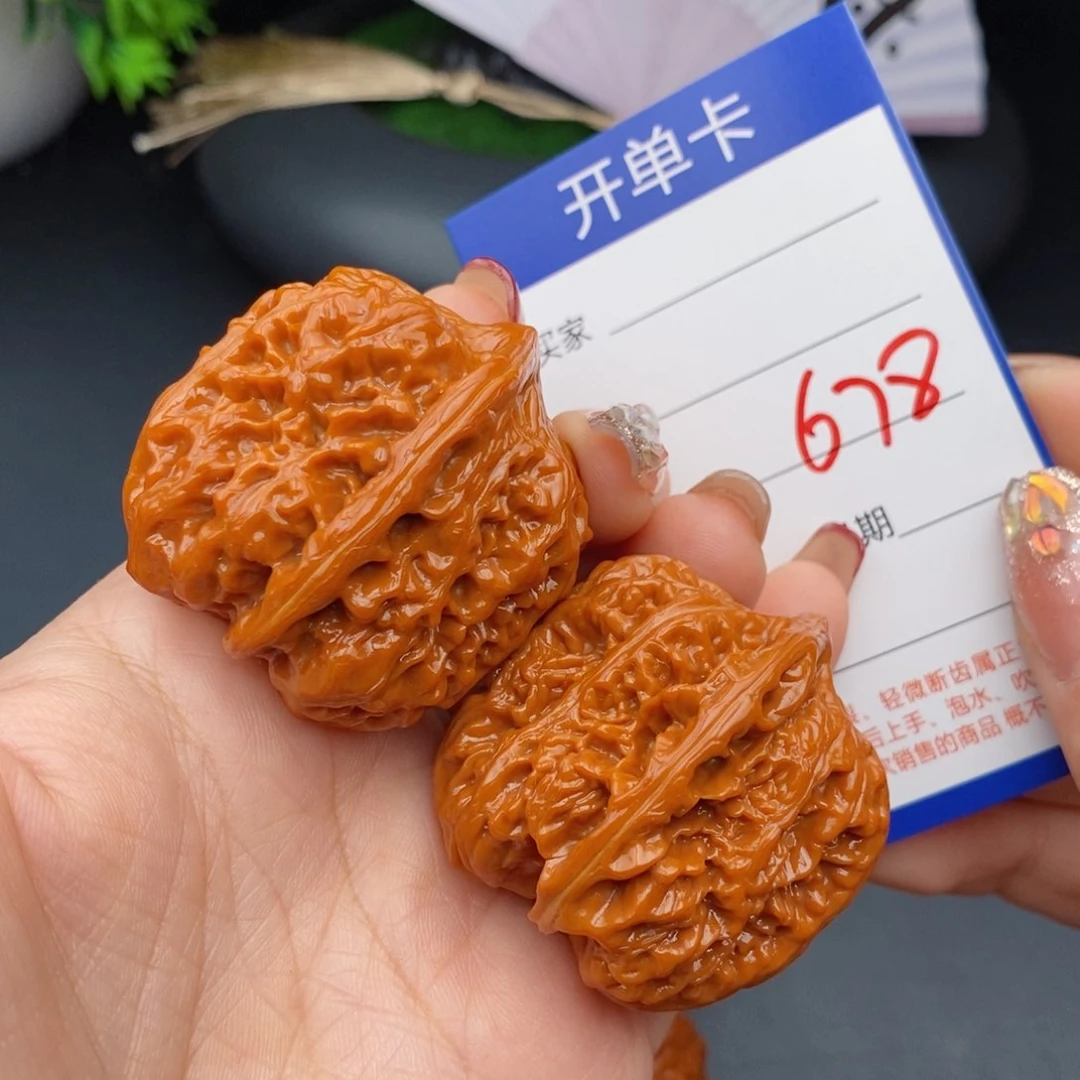 文玩核桃把件37将军678