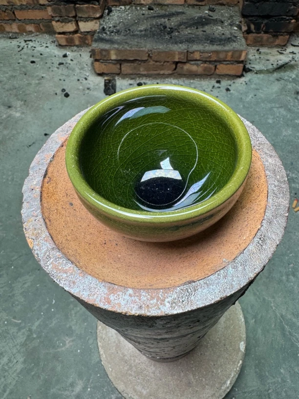 高端茶器 主人杯 帝王绿冰裂