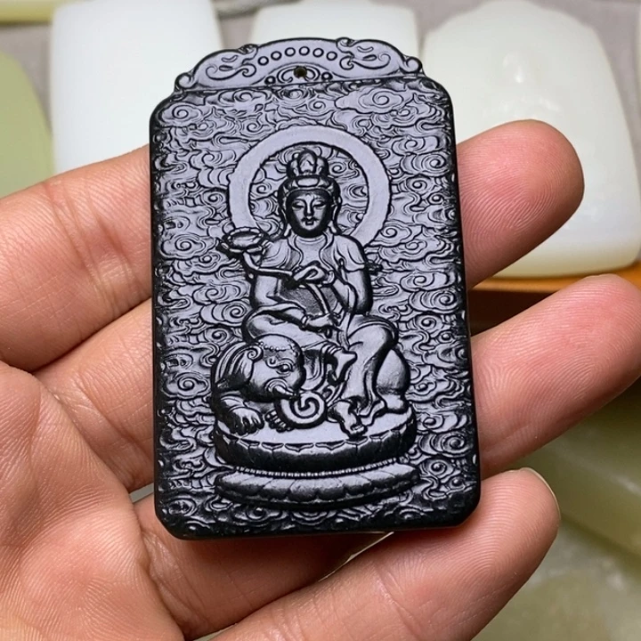 和田玉未镶嵌挂件龙守护神