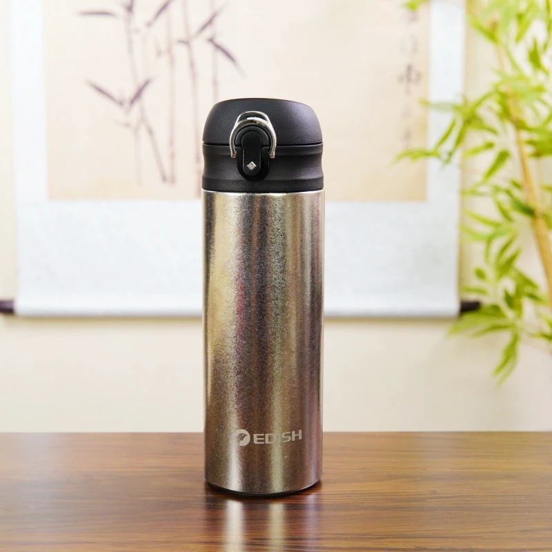 纯钛钛杯秋冬焖茶喝水弹跳杯