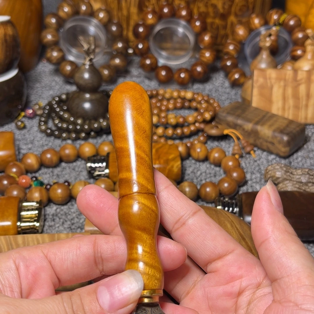 金丝楠茶刀花纹老料