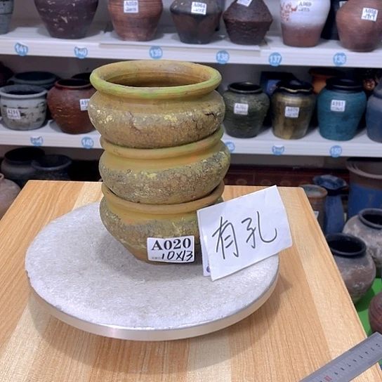 红陶手工制作花盆