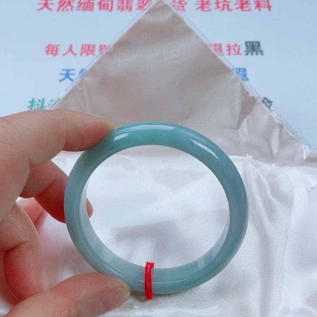 翡翠未镶嵌手镯天然翡翠手镯54.4