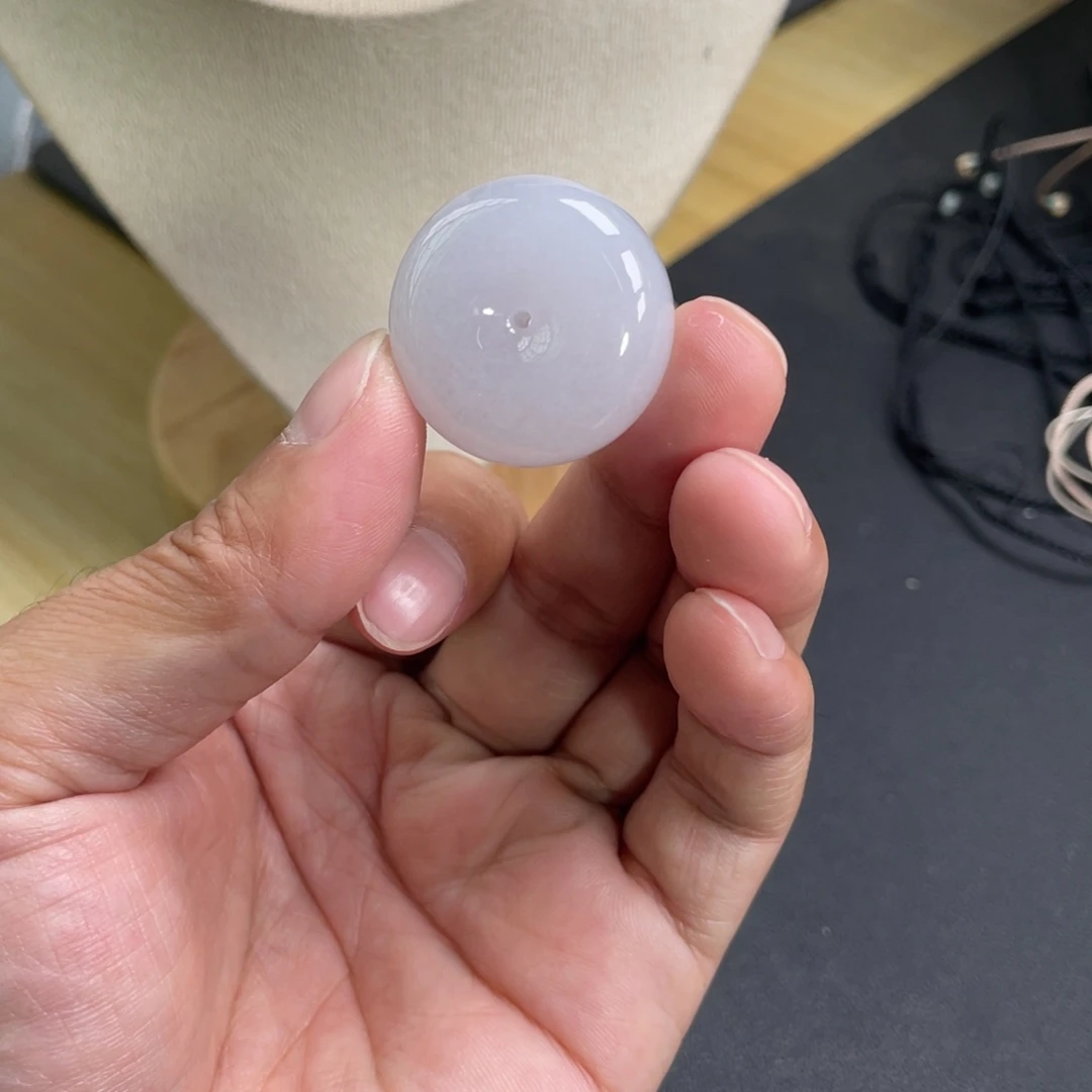 翡翠未镶嵌颈饰28.9-12.7