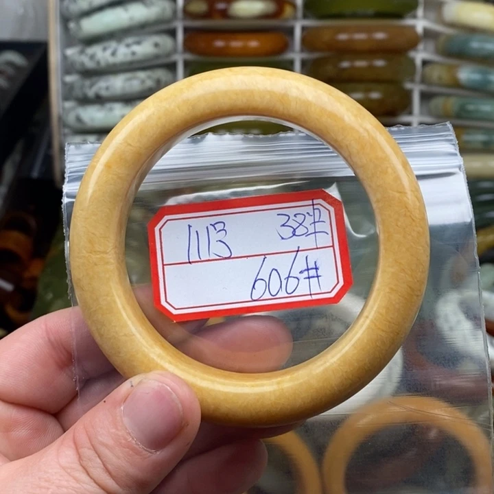 未镶嵌蛇纹石玉手绳