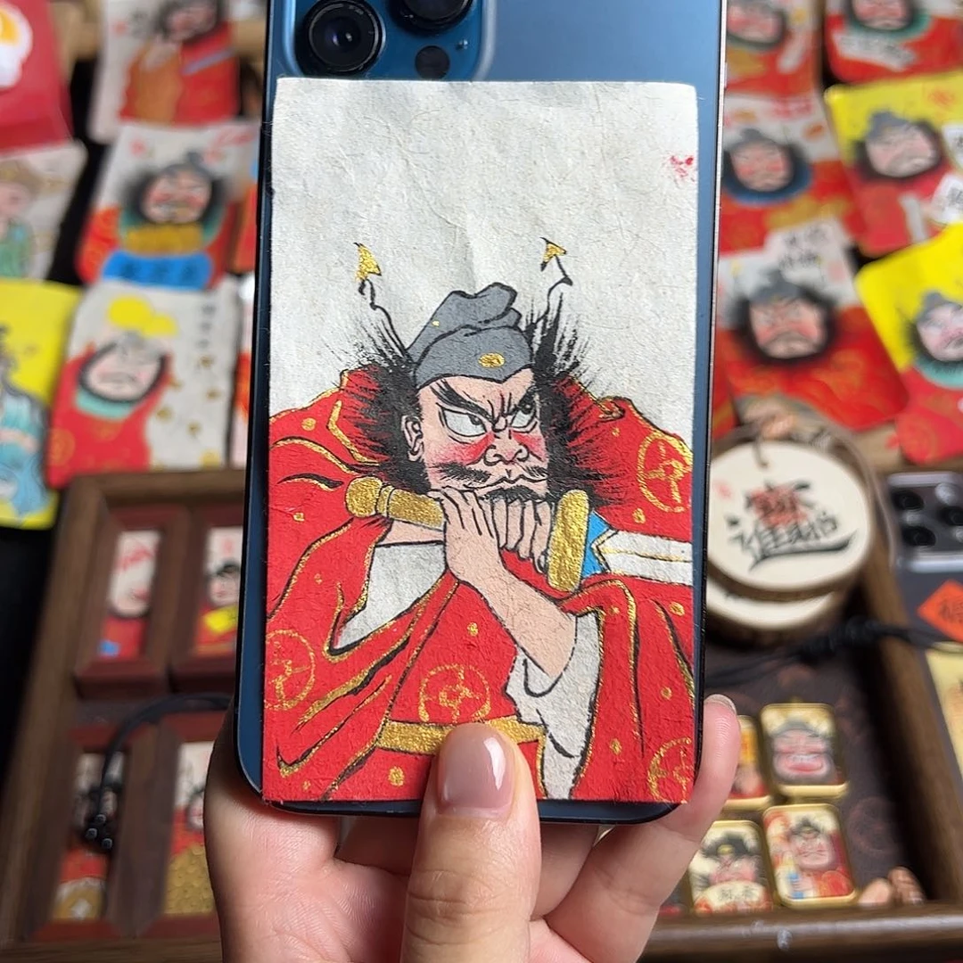 会****?纯手绘钟馗文创画