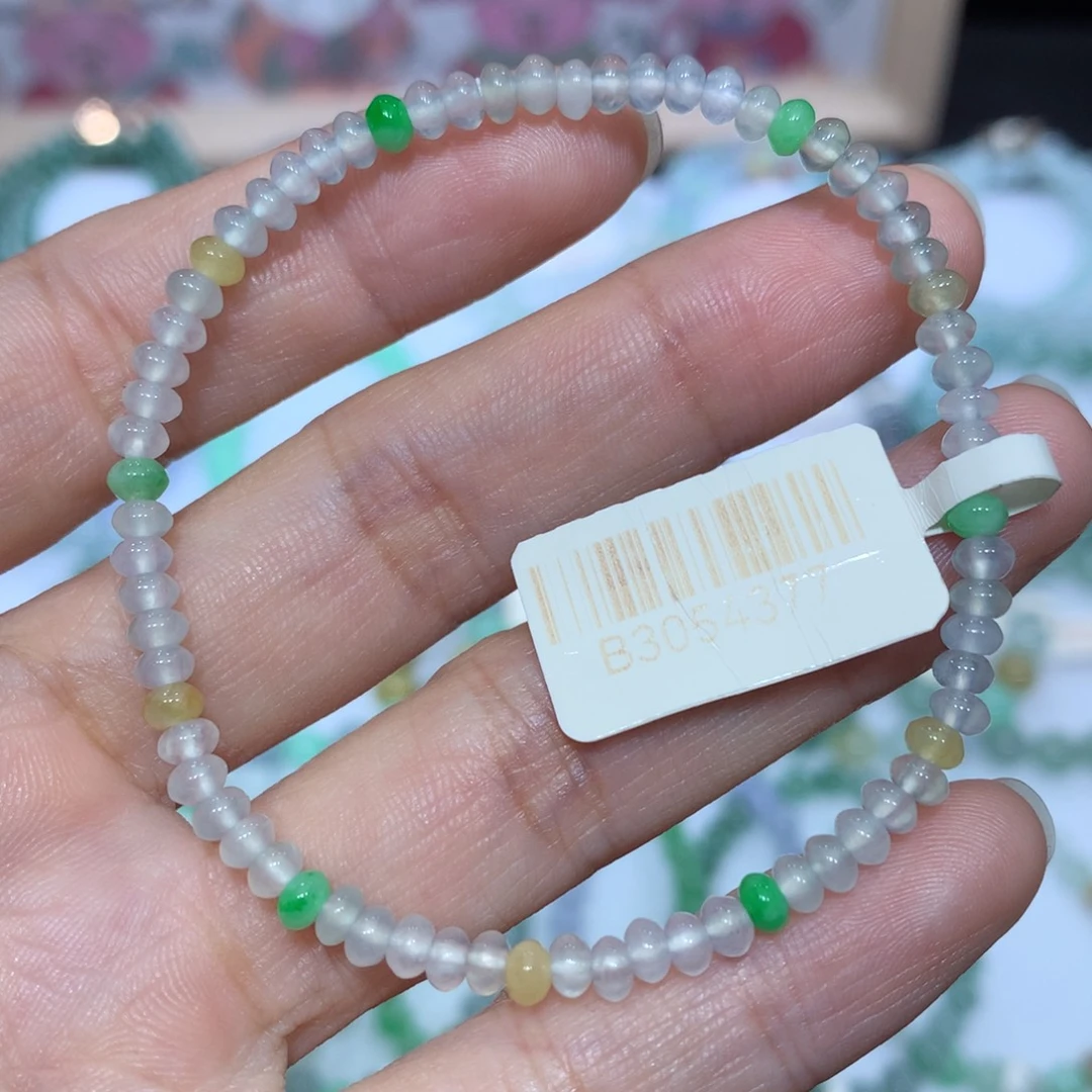 翡翠未镶嵌手链天然