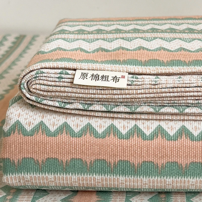 老粗布床单加厚家用1.5米x2米x2.3米大床单粗布原棉单人床软凉席