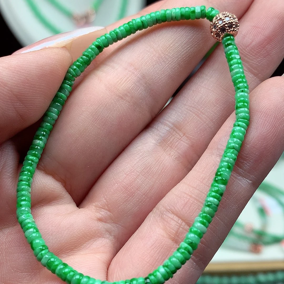 翡翠未镶嵌项链翡翠