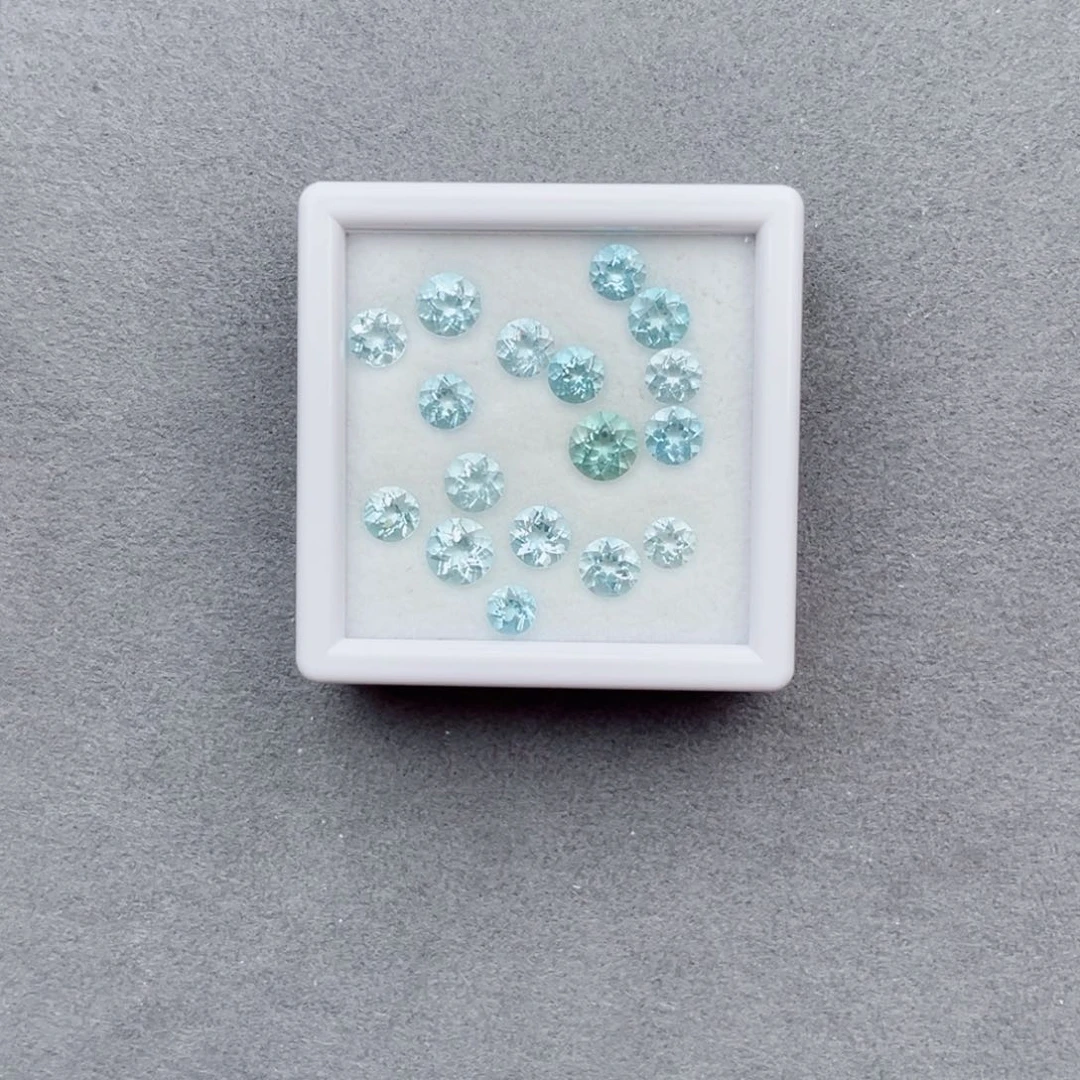 脏***包海蓝宝石裸石未镶嵌天然17P