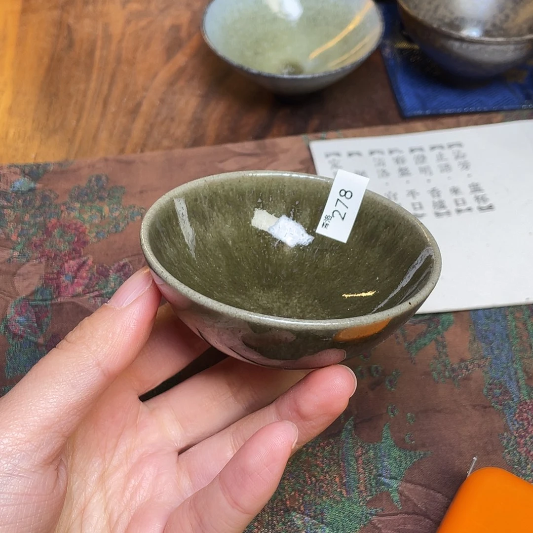 茶盏278 福临号建盏柴烧薄胎微瑕