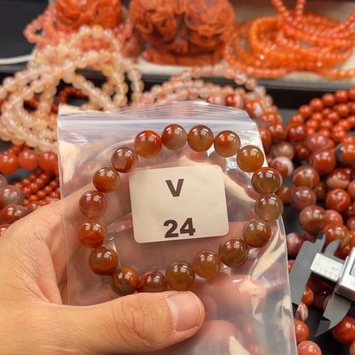 南红玛瑙未镶嵌多样性发货默认微瑕称重11mm