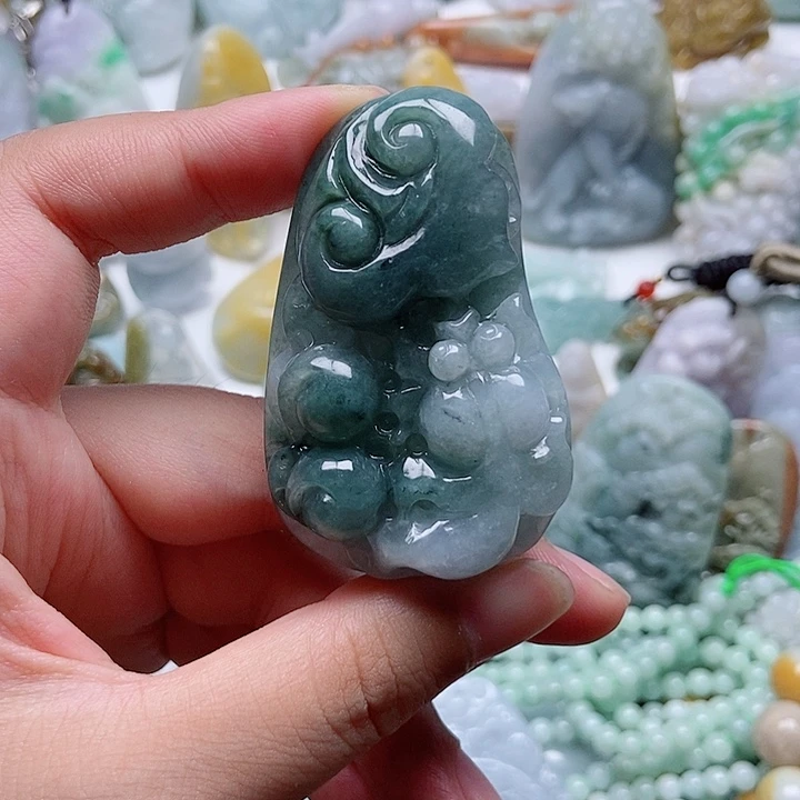 翡翠未镶嵌吊坠(不含链)1