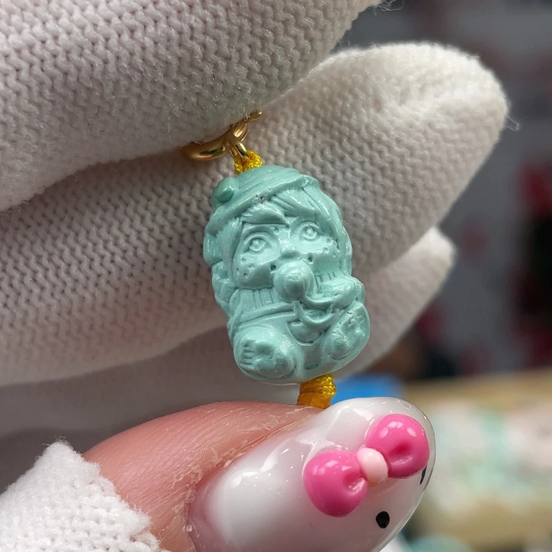 绿松石未镶嵌挂件