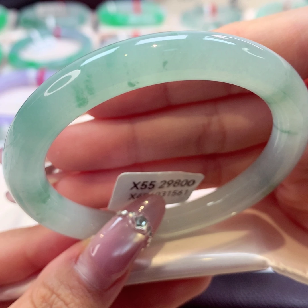 未镶嵌手镯翡翠美人条23号66