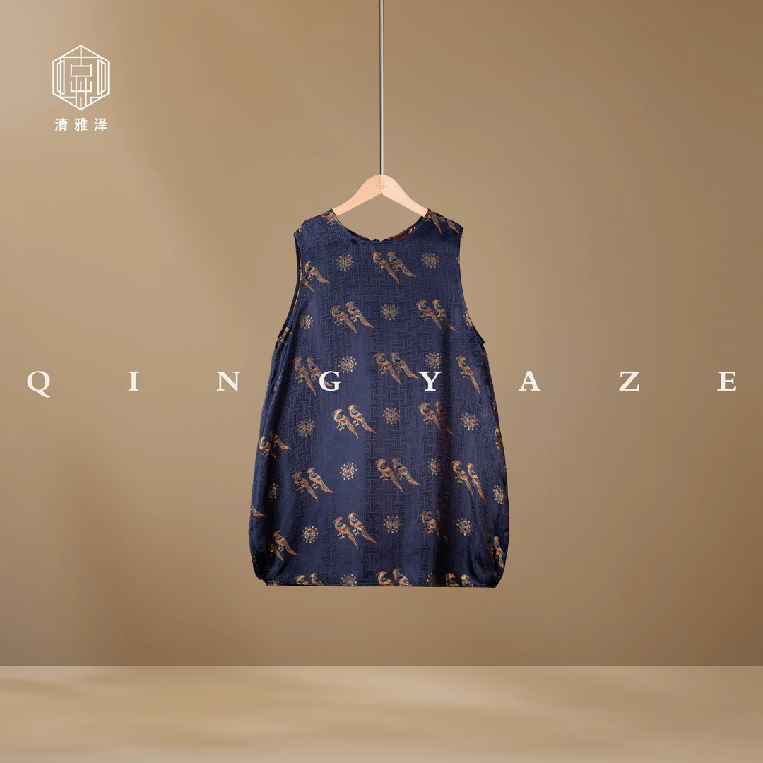 翟鸟纹！人丝织金新中式南瓜裙！GZ5947