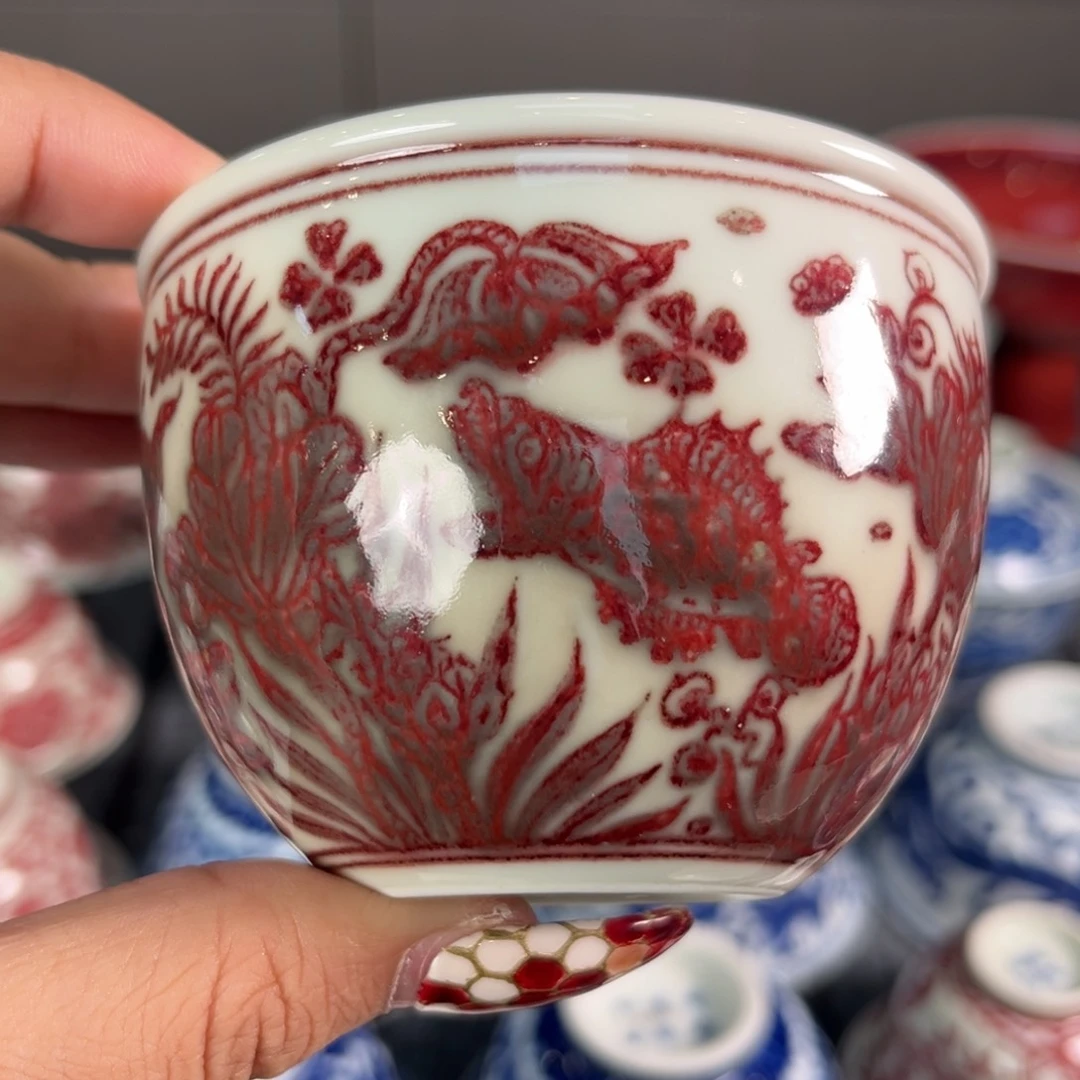 杯子哈**星景德镇毛仔柴窑主人杯