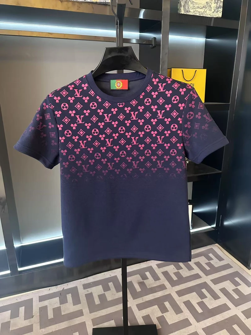 男士夏季新款轻奢休闲百搭修身时尚半袖K20