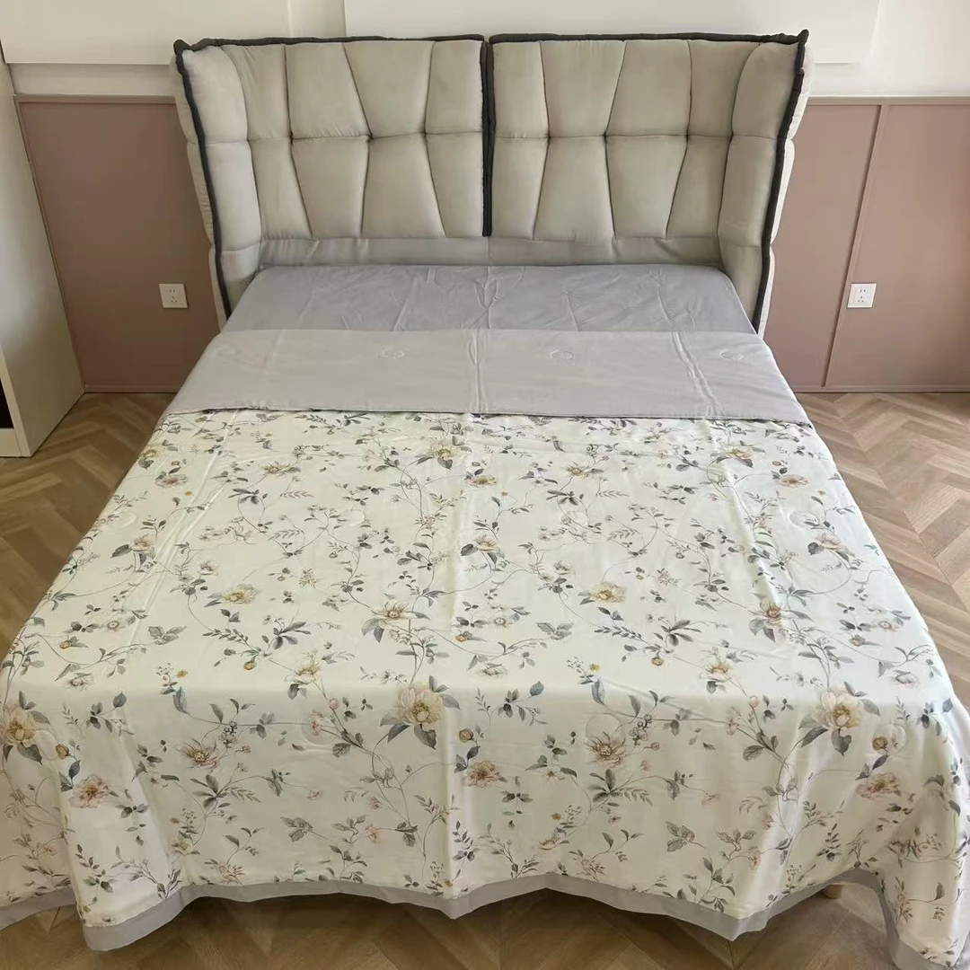 【A类天丝夏被】莱赛尔法式印花夏凉被双人空调被可机洗