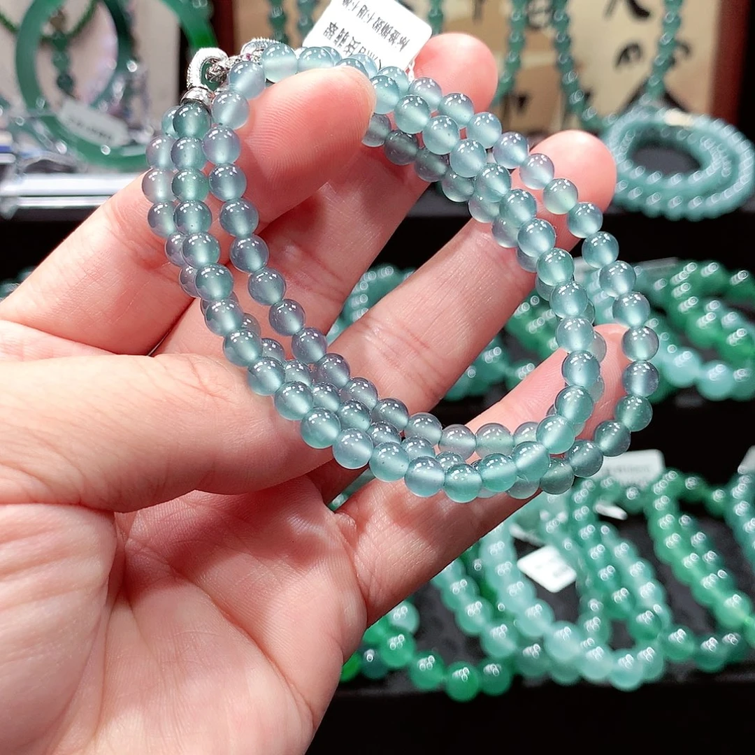 翡翠未镶嵌手链卡5.5