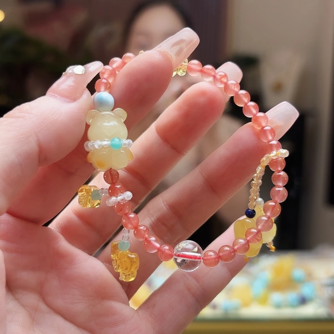 未镶嵌琥珀手链琥珀