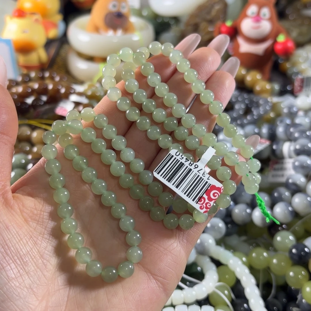 和田玉未镶嵌手串215