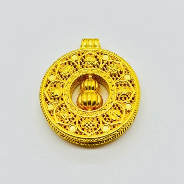 足金饰品/葫芦八宝罗盘/3.48/1B5D14213/k