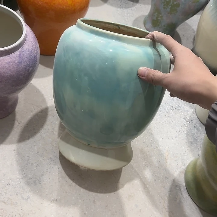 手工艺品钧瓷有孔孔