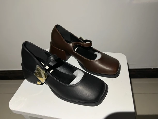 987-00高跟单鞋春款新款女鞋方头小跟玛丽珍