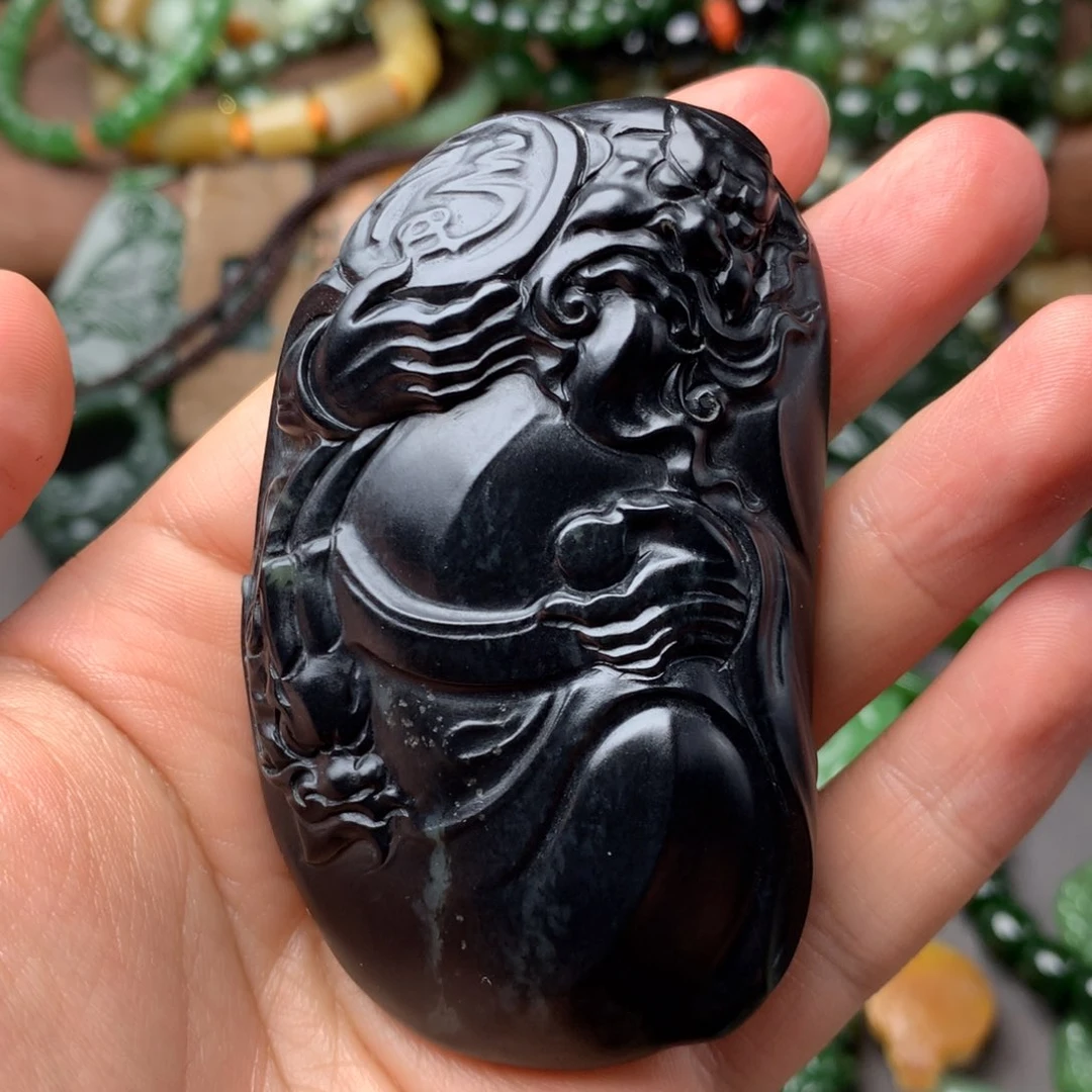 和田玉未镶嵌挂件