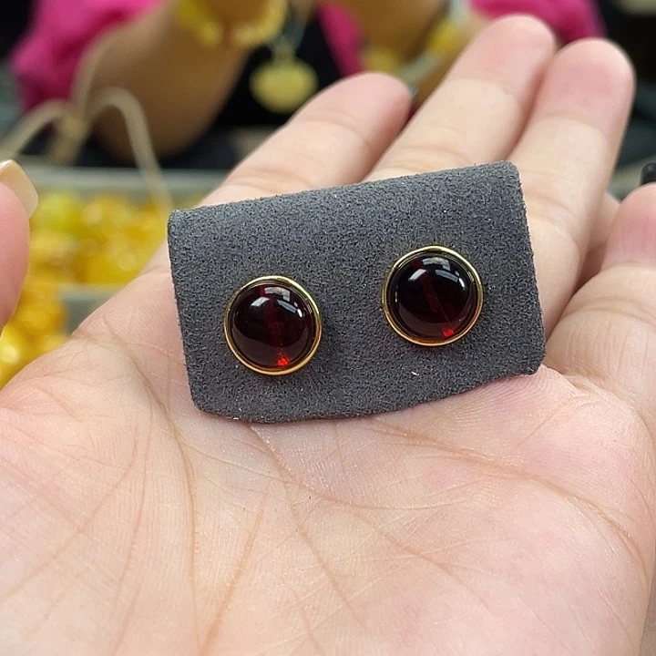 琥珀银S925镶嵌珠宝奇石多样性发其一h