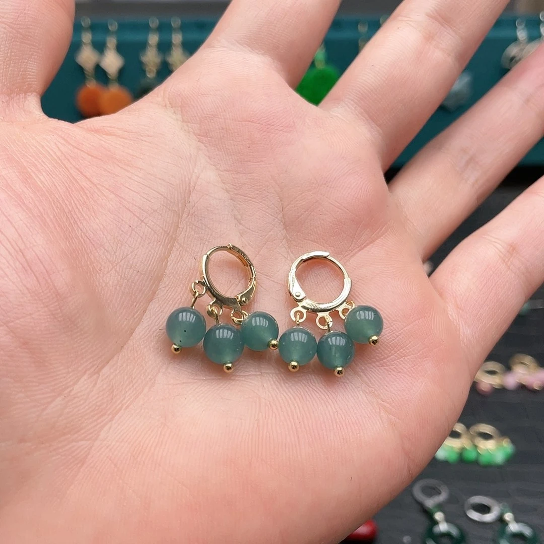 未镶嵌翡翠耳饰00872