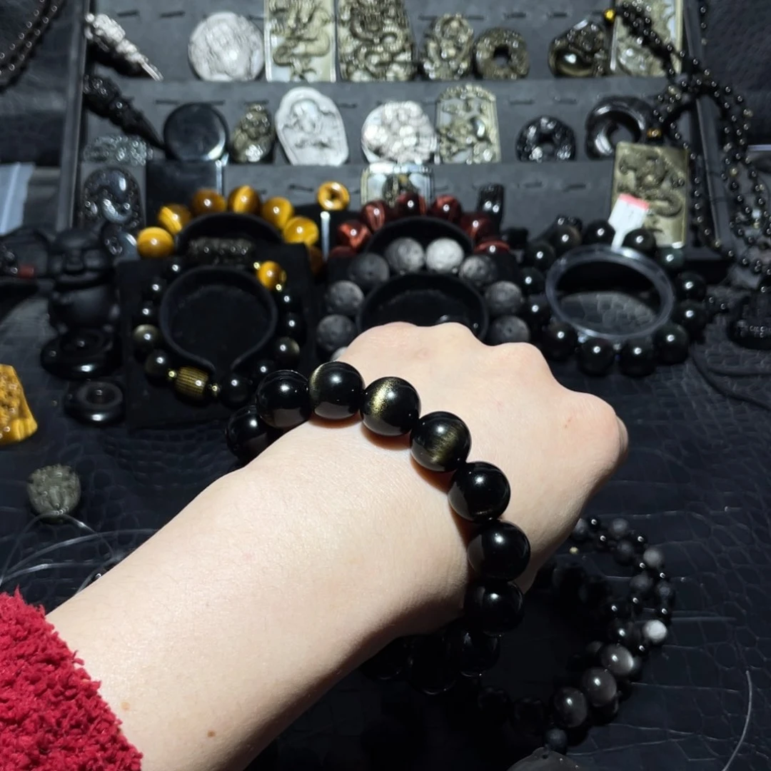 黑曜岩手链未镶嵌?**ღ